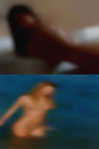 Brutal hot naked woman.