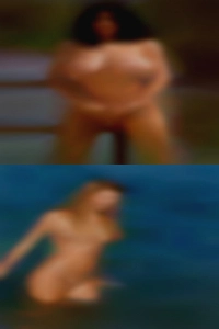 Halfway naked club girls.
